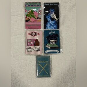 Harry Potter Exclusive Pins. Five pins, all brand new in original packaging. NWT